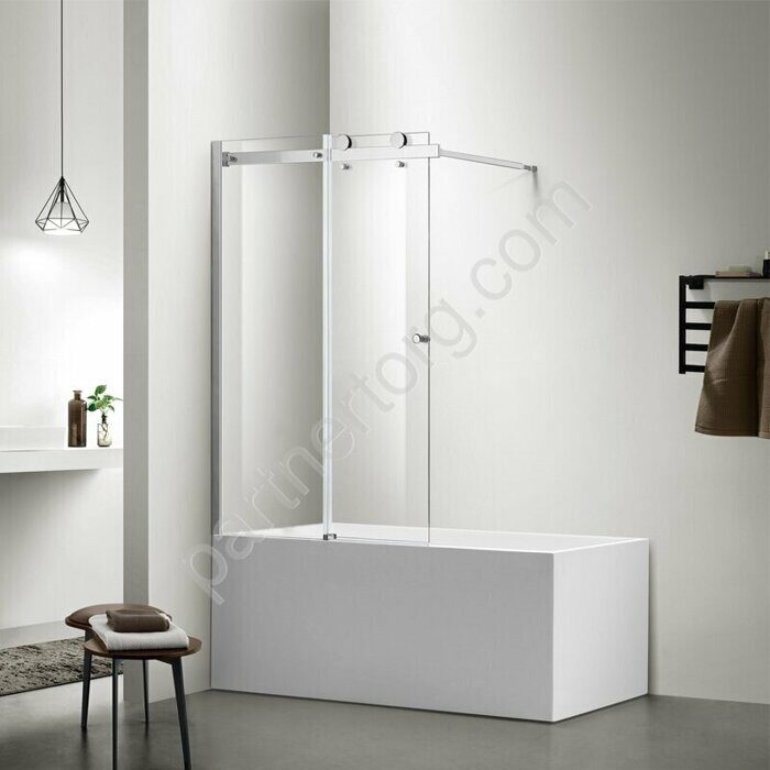 Carleon шторка для ванны, прозрачное стекло Azario