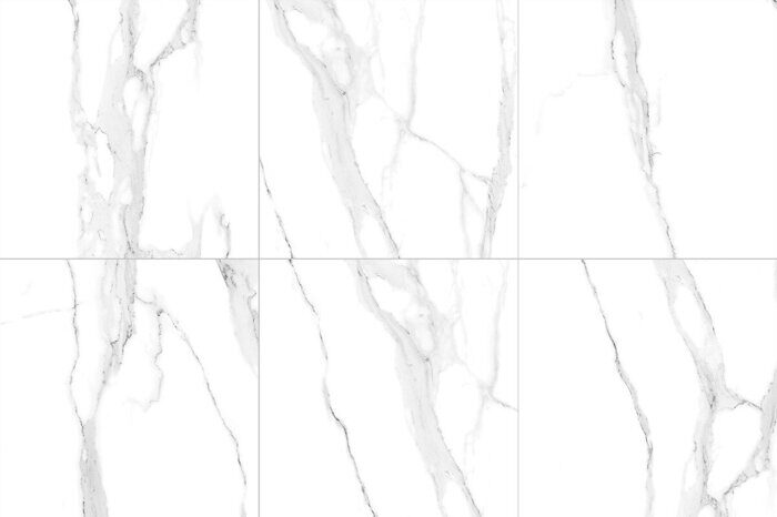 Milos Statuario Polished Staro керамогранит белый полированный 60х60 см