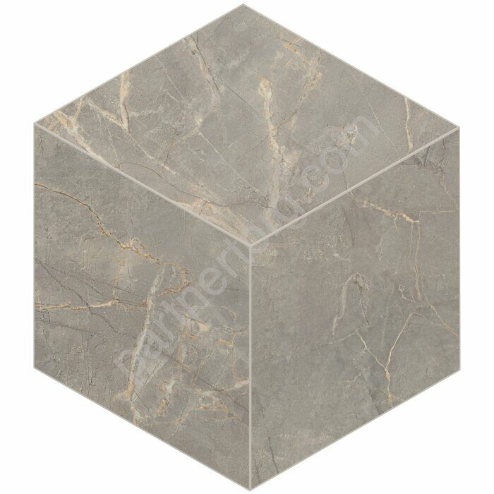 Bernini Cube Grey BR03 серый неполированный керамогранит 29х25см Estima Мозаика