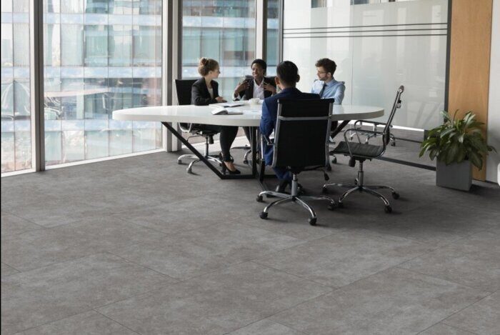 Carbon GD Beton 8521 Juteks LVT клеевая плитка ПВХ 2,5мм