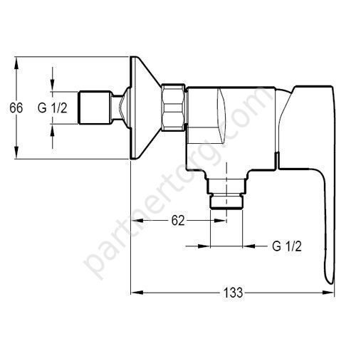 July смеситель для душа Jacob Delafon