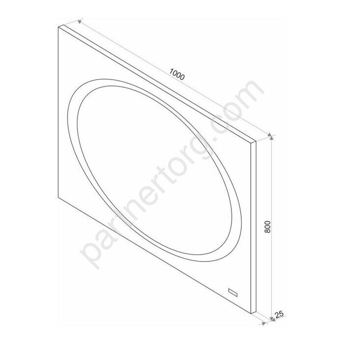 Galaxy Led ЗЛП28 Зеркало 1000x800