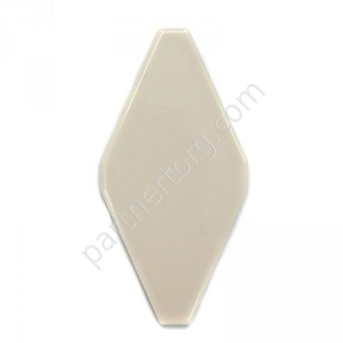 Ceramic Series FTR-1028A бежевая глянцевая плитка плоский ромб 10х20см
