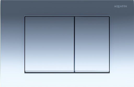 Set Aquatek Лугано 4 в 1 унитаз безободковый с сидением, инсталляция с клавишей хром