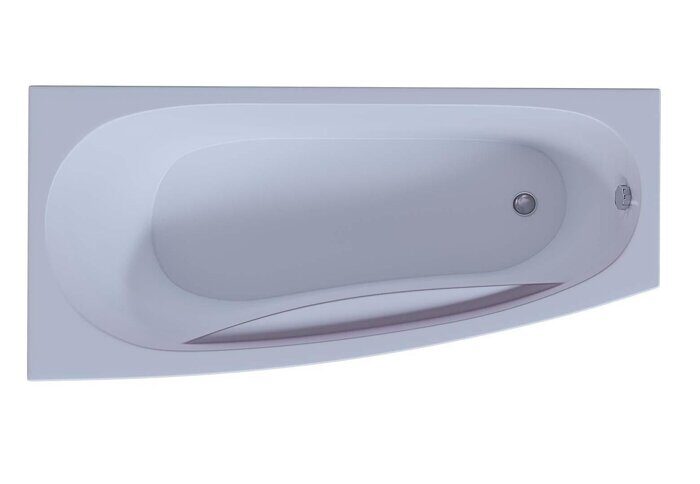Пандора ванна акриловая асимметричная Aquatek 160х75см с каркасом и сливом-переливом