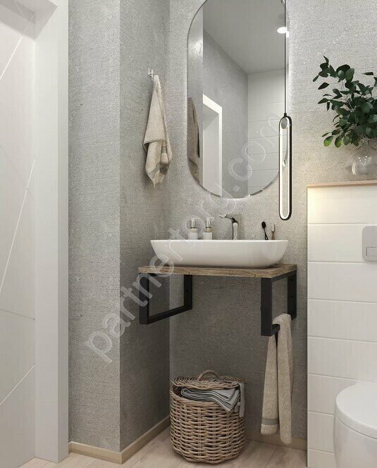 Grunge Loft Marka One Дуб Намибия 60см столешница для ванной комнаты под раковину настольную