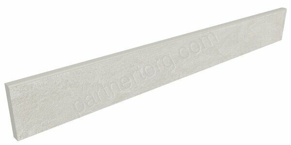 Spectrum Milky White SR00 молочный неполированный керамогранит 7х60см Estima Плинтус