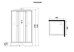 Niagara Promo P80/26Q/MT, душевая кабина угловая квадратная 80х80х215 см, матовое стекло, средний поддон