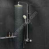 F0785C800 Sunny,душ.система,набор:см-ль д/душа с переключателем,верхний душ d220 мм, ручной душ 110