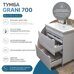 Grani 700-0-2 тумба белая для ванной комнаты с умывальником Como 70