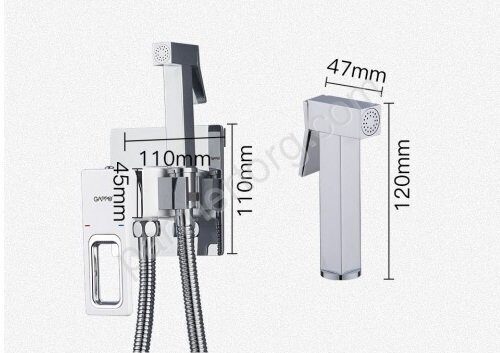 Gappo G7217-8 смеситель с гигиеническим душем белый