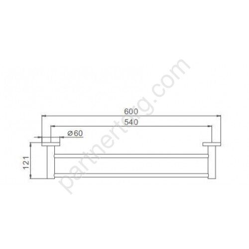 Frap F30109 полотенцедержатель сатин