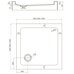 Veconi TZ52-100-C5 душевой поддон квадратный 100х100x15 см