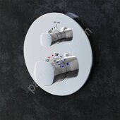 F71A75600 Spirit 2.1,  cмеситель д/душа монтируемый в стену с термостатом, хром, шт.