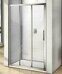 Orion WTW-110-С-CH Bas душевая дверь двустворчатая откатная 110х185см, стекло прозрачное, профиль хром