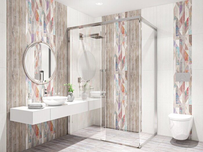 Shabby Beige настенная плитка коричневая матовая 31х63см Azori