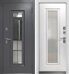 Luxor Termo 4 дверь входная стальная Букле графит, Эмалит белый