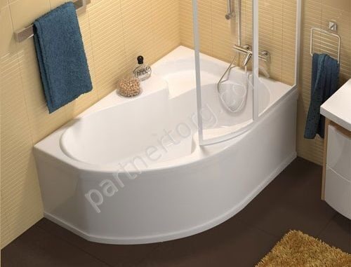 Rosa I Ravak ванна акриловая асимметричная 140х105 см