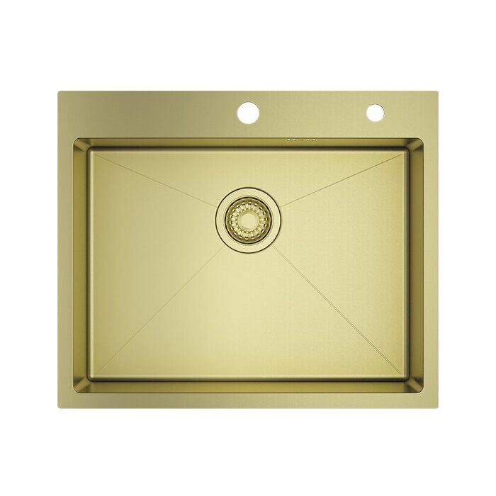 R701.6050.03 Мойка кухонная стальная Raglo профессиональная ручная работа, сатин золотой