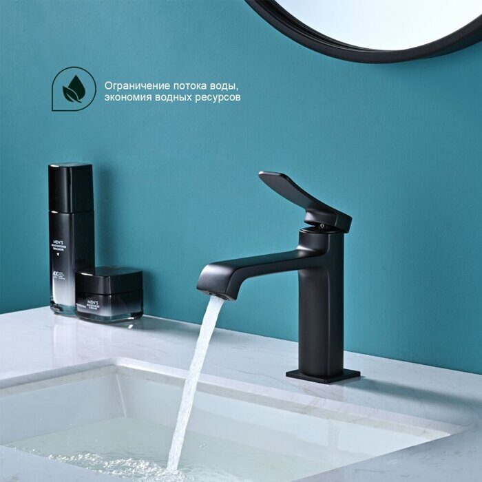 S31.10.06 Splenka Смеситель для умывальника, черный