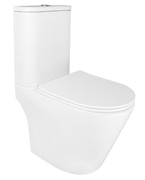 Azario Berton AZ-6093 унитаз безободковый Торнадо с крышкой-сидением, микролифт