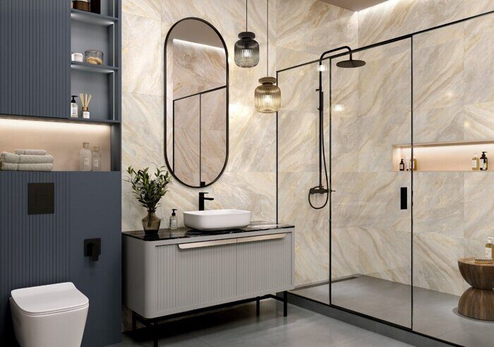 Sandrock LCM керамогранит бежевый полированный 120х60см