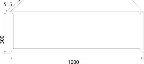 Milacco тумба 100П 1в.я подвесная белая низ