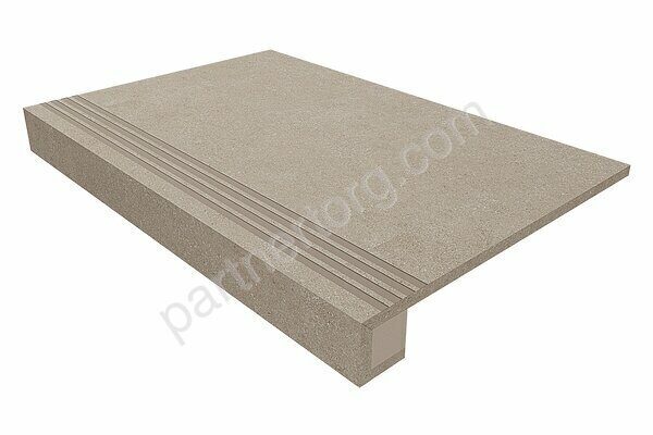 Комплект Terra Beige TE01 бежевый неполированный: ступень 33х120см и Подступенок 15х120см Estima
