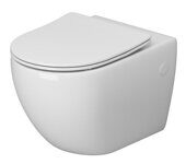 Унитаз подвесной безободковый со смывом Торнадо с сидением микролифт GR-4411SQ