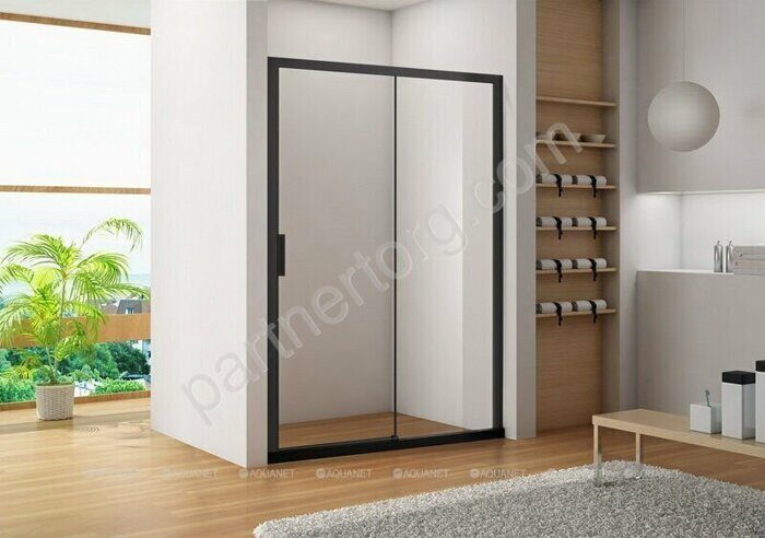 Aquanet Pleasure AE60-N-120H200U-BT, 00225498, душевая дверь раздвижная, 120х200 см, прозрачное стекло