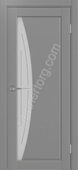 Сицилия 722.21 линии межкомнатная дверь серый со стеклом мателюкс