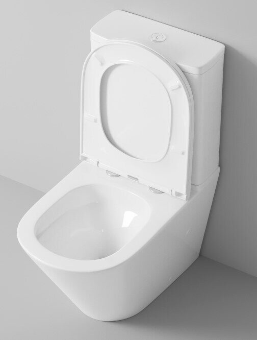 Grossman GR-4449SQ напольный безободковый унитаз Торнадо белый с сидением