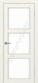Турин 530.222 межкомнатная дверь бежевый со стеклом лакобель белое