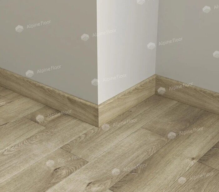 SK 13-5 Дуб Натуральный Отбеленный Parquet Light плинтус напольный Alpine Floor