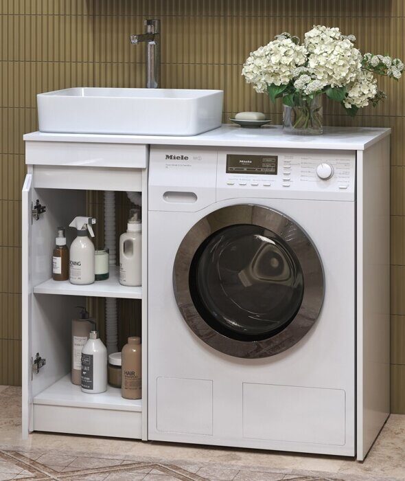 Urban 400-1-0 тумба для ванной комнаты со столешницей 100см над стиральной машиной