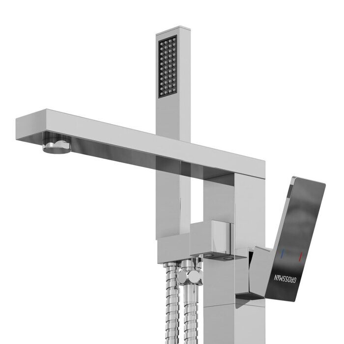 Grossman Falcon 530.K35.08.100 смеситель напольный для ванны хром глянцевый