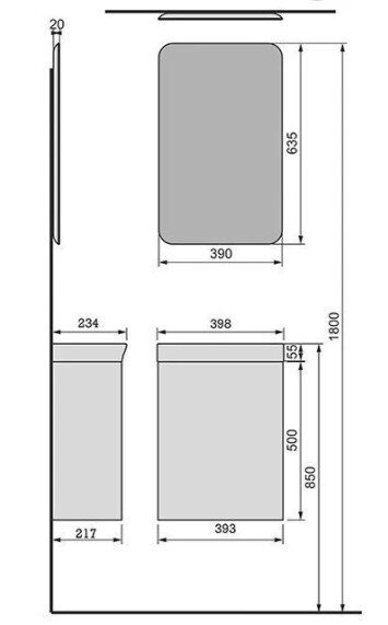 Bio 40 Velvex подвесная тумба белая для ванной комнаты с раковиной Bio 40