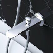 F8070100 Like, излив на ванну 175 мм с переключателем на душ, хром, шт.