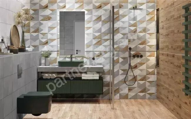 Vision темно-серая керамическая плитка матовая Global Tile 27х40