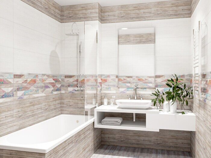 Shabby Beige настенная плитка коричневая матовая 31х63см Azori