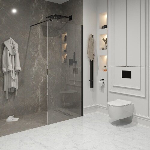 Niagara Nova NG-683-12BLACK душевая перегородка 120х195см