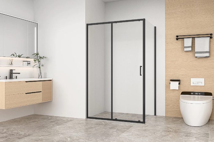Lite SP-100-C-B боковая панель 100см, стекло прозрачное, профиль черный