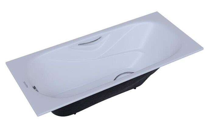 Гамма 150x75см ванна чугунная с ручками и ножками