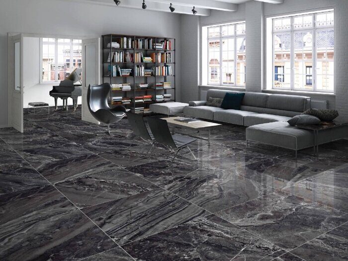 Titan Black Polished PR115 керамогранит 60х60см Primavera