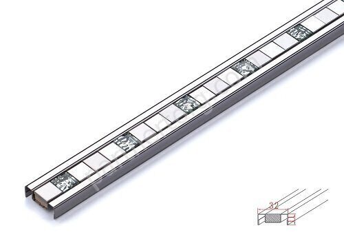 Yolanda Silver вставка полированная Juliano 32мм JY3201