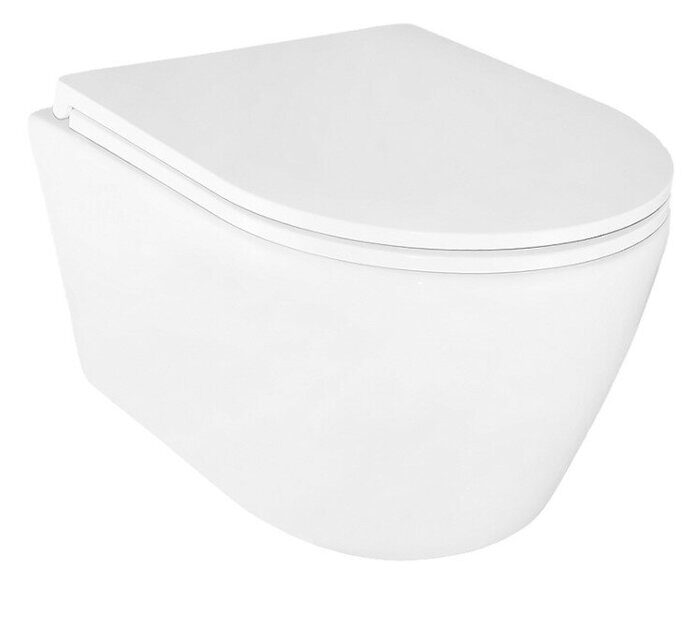 Azario Uno унитаз подвесной безободковый с сидением микролифт AZ-2380