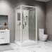 Niagara Standart ST100/15Q/BK  душевая кабина  квадратная 100х100х200 см, пристенно-фронтальная, низкий поддон, без крыши