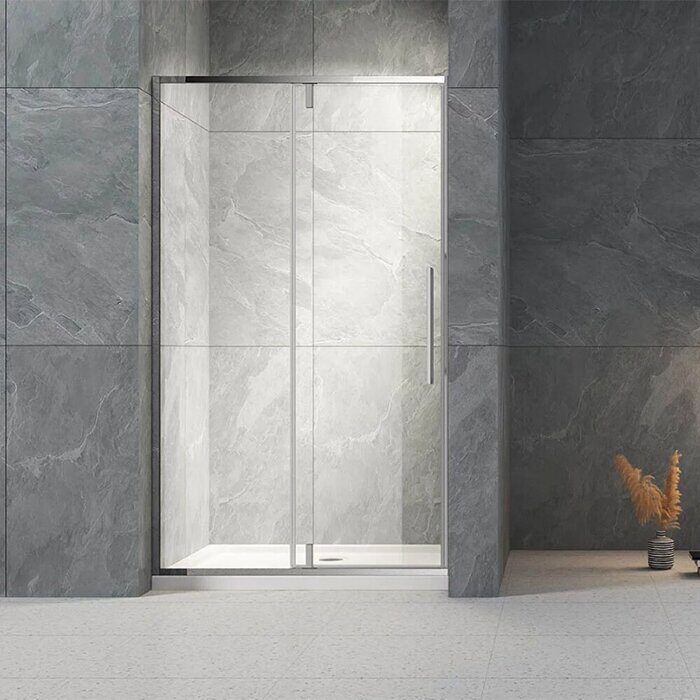 Veconi VN34-100-01-C7 душевая дверь распашная 100х195 см, профиль хром