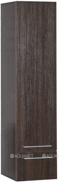 Нота 40 шкаф-пенал графит для ванной комнаты Aquanet