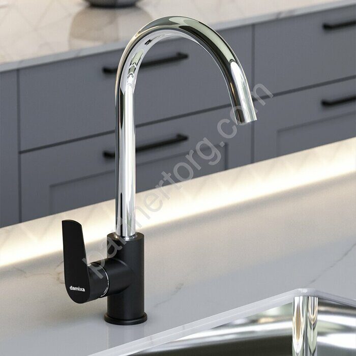 Смеситель для кухни двухцветный черный 790720000 Origin Balance